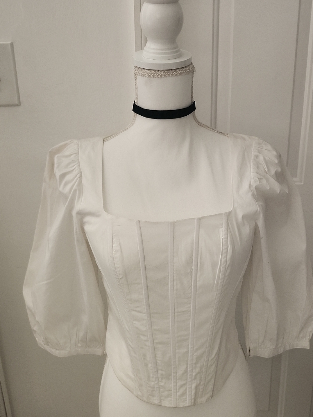 Jason Wu Cream Structured Corset Blouse